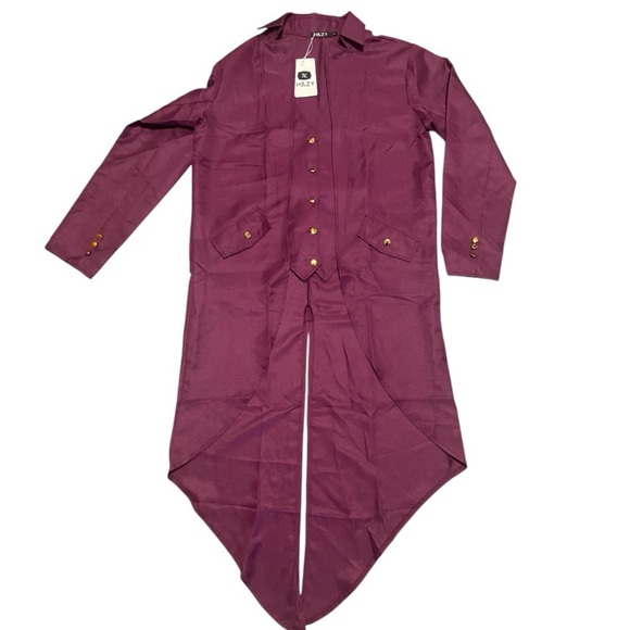 Women’s Size Large Long tailcoat/jacket lightweight, cropped front long in back - Picture 9 of 10